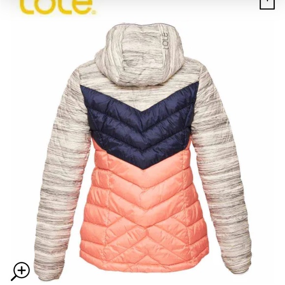 Ladies Colour block Lole Puffer Jacket - Picture 2 of 11